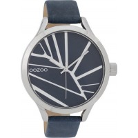 OOZOO TIMEPEACE woman watch with blue leather strap